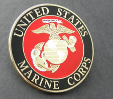 US MARINE CORPS USMC MARINES LARGE LAPEL PIN BADGE 1.5 INCHES picture