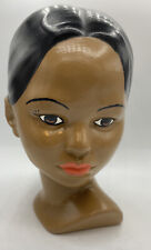 Vintage Ceramic Polynesian African American Young Woman Bust Handpainted picture