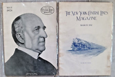 May 1928 and March 1930 issues of New York Central Lines Magazine, railroad picture