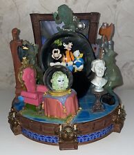 Disney Haunted Mansion Hitch Hiking Ghost Mickey Goofy Donald Snowglobe READ picture