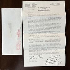 1982 US SENATE NUCLEAR ENERGY SUBCOMMITTEE SIGNED LETTER CHARLES PERCY ILLINOIS picture