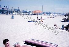1959 Beach Scene Sunny Skies Los Angeles Kodachrome 35mm Slide picture