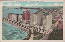 Cook County Illinois Chicago's The Drake On The Water Vtg Postcard CP330 picture