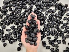 Obsidian Apache Tears Rough Stone Crystals Gems For Jewelry Healing Tumbling picture