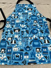 Disney Parks Mickey & Friends Adult Apron Blue Pokets Adjustable  NWOT picture
