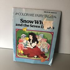 VINTAGE 1991 SNOW WHITE AND THE SEVEN DWARFS COLORING BOOK - UNUSED picture