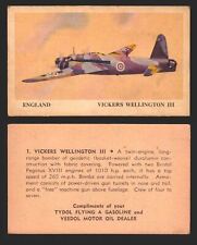 1940 Tydol Aeroplanes Flying A Gasoline You Pick Single Trading Card #1-40 picture