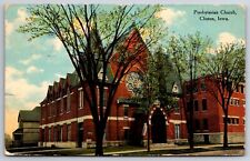 Clinton Iowa~Presbyterian Church~c1910 Postcard picture