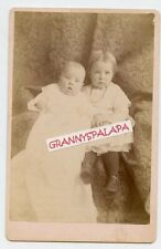 Cabinet Photo Little Girl & Sibling Baby - HARTLEY Family, Sauk Centre Minnesota picture