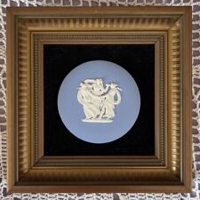 Wedgwood Jasperware Blue Medallion Framed Three Graces picture