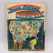 Vintage 1963 ESSO GAS STATION Coloring Book Unused Great American Road Trip picture