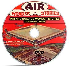 Air and Science Wonder Stories, 23 Classic Pulp Magazine Science Fiction DVD C36 picture