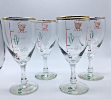Irish Coffee Recipe Stem Glasses, Gold Rim, 6 1/8” Tall, Set of 4 picture