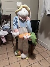 Vintage Tall Standing Easter Bunny Rabbit. 4ft Tall. Hand Made Very Unique. picture