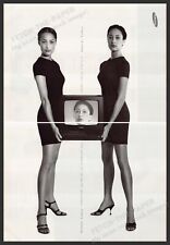 Samsung TVCRs Combo 1990s Print Advertisement Ad (2 pages) 1995 Twins Legs picture