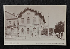 Postcard Reproduction Downtown Cedarburg WI Washington & Columbia 1896     B1 picture