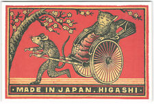 Made in Japan Higashi Art Postcard Van Der Plank Collection Redstone Matchbox 2 picture