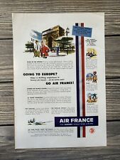 VTG Southern Pacific Lines Miami Beach Air France Transportation Ad 7” X 10” picture