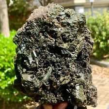 2.72LB Top natural black-green tourmaline quartz crystal mineral specimen picture