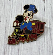 Disney Pin Mickey Locomotive Railroad Train Engineer Collectible picture