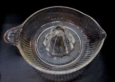 Old 1930s Clear Heavy Glass 6