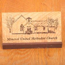 Mineral United Methodist Church Wood Desk Sign picture