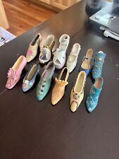 Very Vintage Miniature Shoe & Boot Figurines Lot of 12 Resin picture