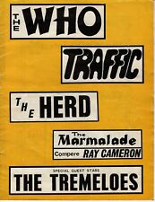 The Who Traffic The Herd Tour Programme Original Vintage 1967 picture