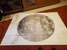 1961 U.S.G.S. Lunar Rays Map of the Moon, Apollo 11 Lunar Landing Hackman, giant picture