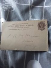 Antique Prepaid Post Card 1891 Liverpool to Germany picture