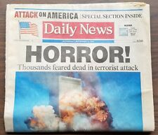 9 11 Los Angeles Daily News Newspaper Horror Attack On America Sept 12 2001  picture