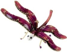 LAST ONE Kubla Crafts Enamel Bejeweled Purple Pink Dragonfly Ornament FREESHIP picture