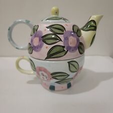 Vintage Floral Teapot With Cup For One picture