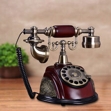 Vintage Antique European Style Ceramic Telephone Rotary Dial Working Telephone picture