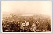 Birdseye View of Martins Ferry Ohio OH Belmont Brewing Co. c1915 Real Photo RPPC picture