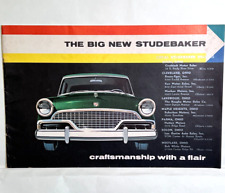 Vintage 1956 Studebaker Hawk President Commander Full Size Color Sales Brochure picture