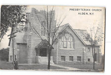 Alden New York NY Postcard 1911 Presbyterian Church picture