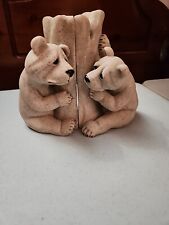 Second Nature Quarry Critters Bears Peek-A-Boo Bookends 2000 picture