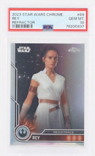 2023 Topps Star Wars Chrome REY #69 Refractor PSA 10 picture