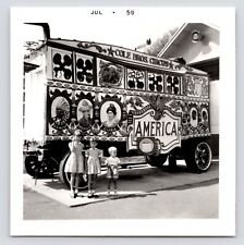c1950s~Cole Bros Circus~America Wagon~Kids~Baraboo WI~Museum~Vintage Photos picture
