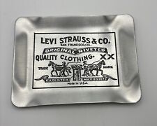 VINTAGE 1970s LEVI STRAUSS (LEVIS JEANS) METAL TIP TRAY / ROLLING TRAY / ASHTRAY picture