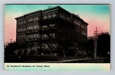 St Cloud MN-Minnesota, St Raphael's Hospital, Antique, Vintage c1914 Postcard picture