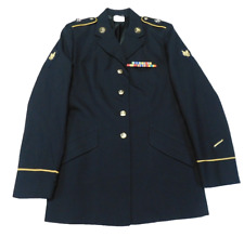 US Army ASU Coat 12 MT Women's Dress Blue 450 Poly/Wool Service Decorated Jacket picture
