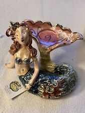 Blue Sky Clayworks Mermaid Tea Light Candle Holder by artist Heather Goldminc picture