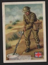 1950s NATO Military British Soldier With Mine Sweeper 1950s Trade Ad Card picture