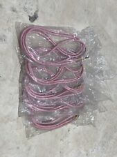 (5) 3-Conductor Pink Hardwired Telephone Line Mounting Cords New Old Stock 5’ 6” picture