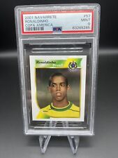 2001 Ronaldinho PSA 9 Brazil Rookie Sticker Pop 1 None Higher  picture