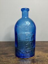 Vintage Frank's Safe Kidney and Liver Cure Cobalt Blue Bottle Wheaton Glass picture