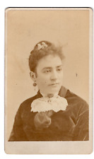 NICE BROOKLYN N.Y.  1870s Lady ID KATHERINE KENNEDY GRAY VICTORIAN CDV by DANA picture