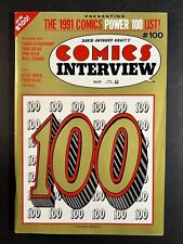 David Anthony Kraft’s~Comics Interview~1991 Power 100 List~Excellent Condition picture